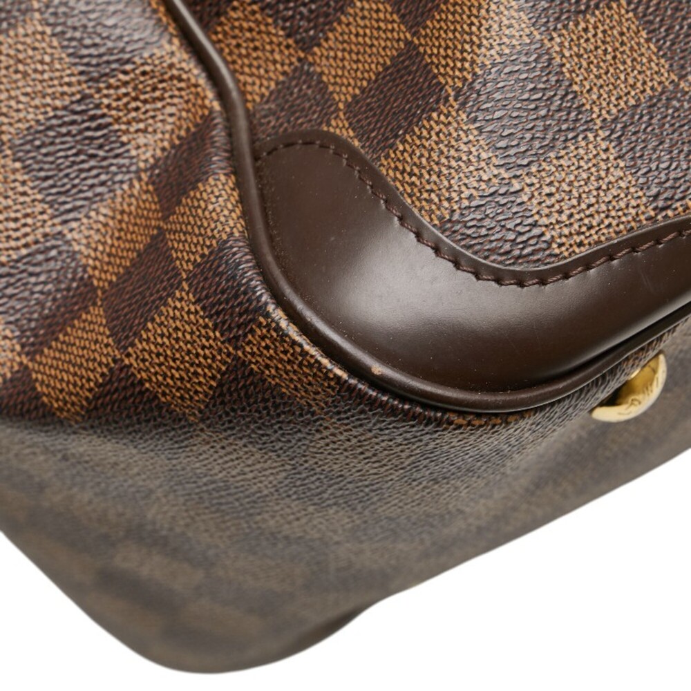 LOUIS VUITTON Authentic Brown Damier Leather Bag - Picture 4 of 13
